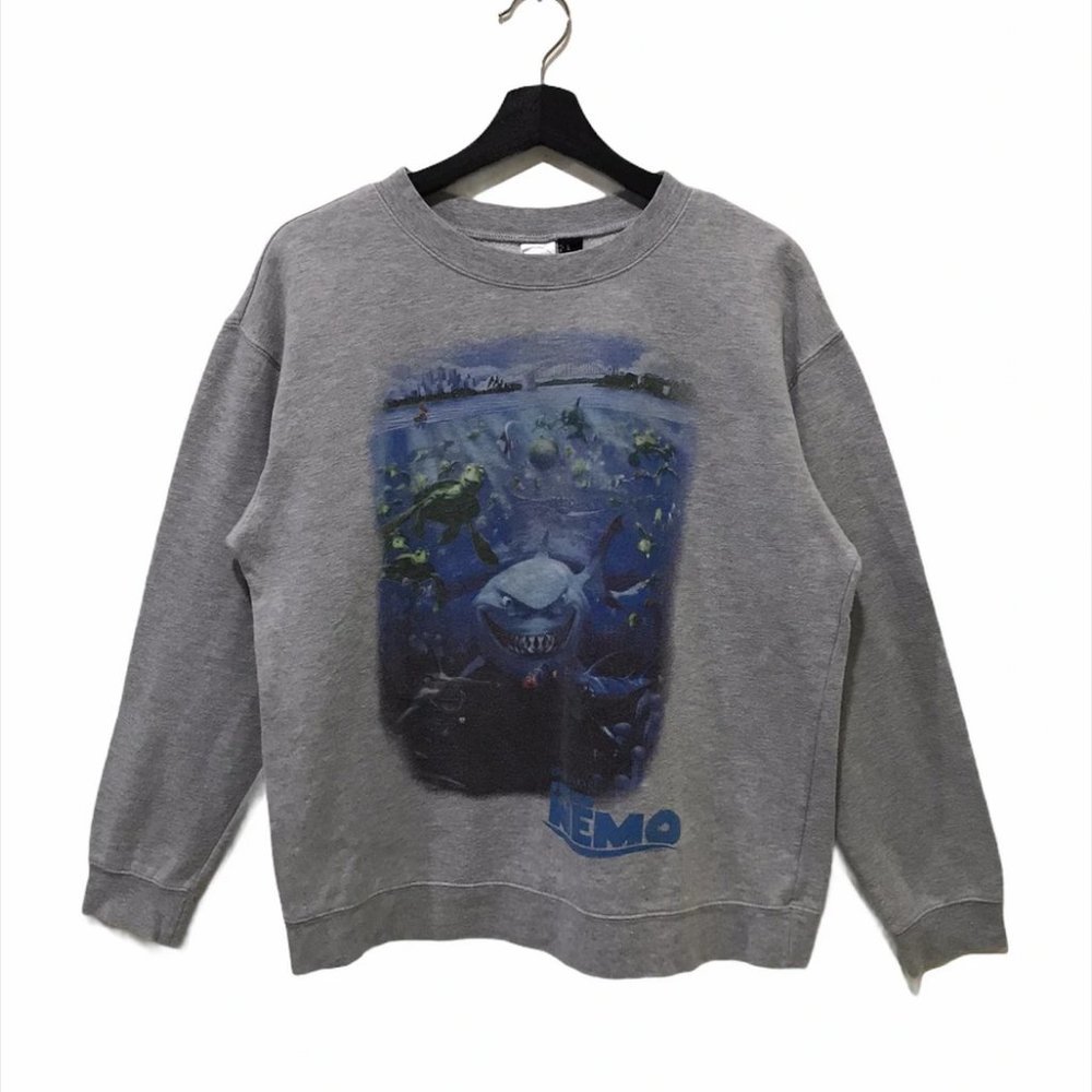Vintage Finding Nemo Disney Pixar Movie Promo Crewneck Sweater Size M​